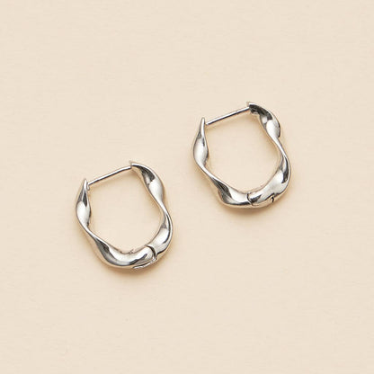 Wavy Hoop Earring