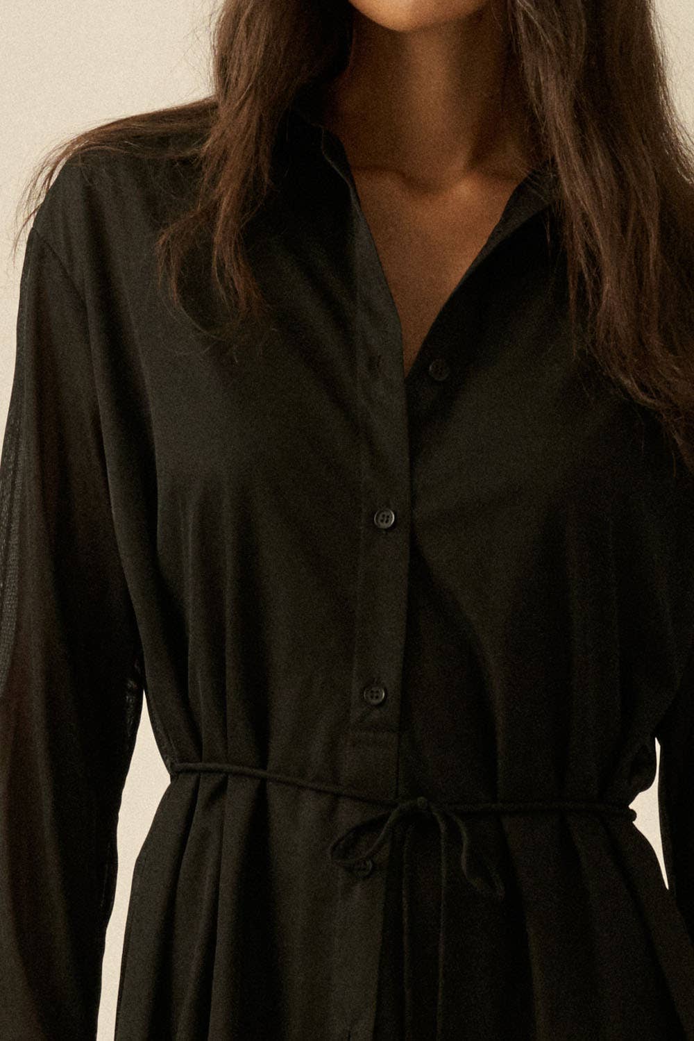 Ribbed Knit Belted Button-Up Romper