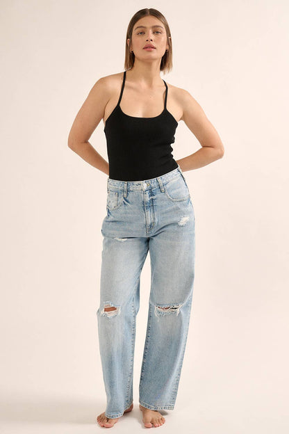 Shaper Fit Halter Ribbed Open Back Bodysuit