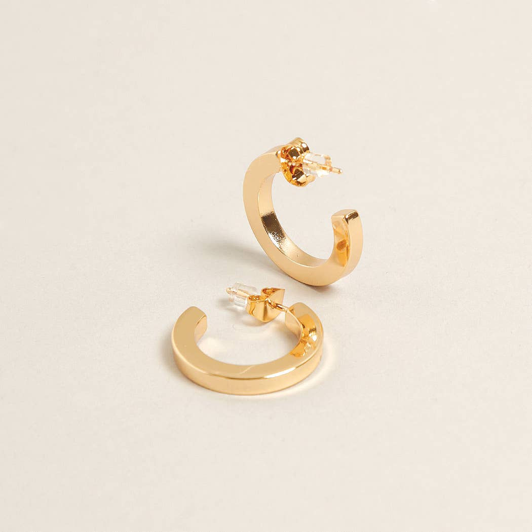 Small Post Hoop Earrings